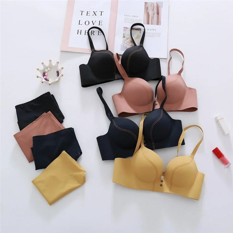 Lenceria Sensual Mujer Femme Bras Underwear Women Sexy Lingere Set Push Up Bra and Panty Sets Brief Conjuntos De Mujer