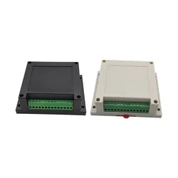 LK-PLC02A Custom ABS Plastic Din Rail Enclosure Industrial Control Enclosure with Terminal Block 115x90x40mm