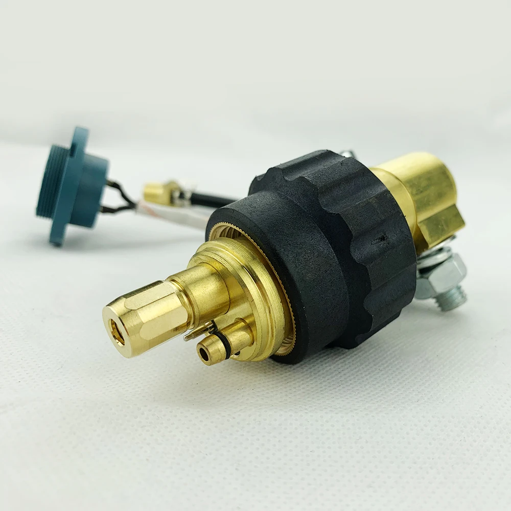 1pcs Wire Feeder Connector To CO2 MIG Welding Torch Gas Shielded Welding Gun Panasonic European Style Conversion Plug Connector