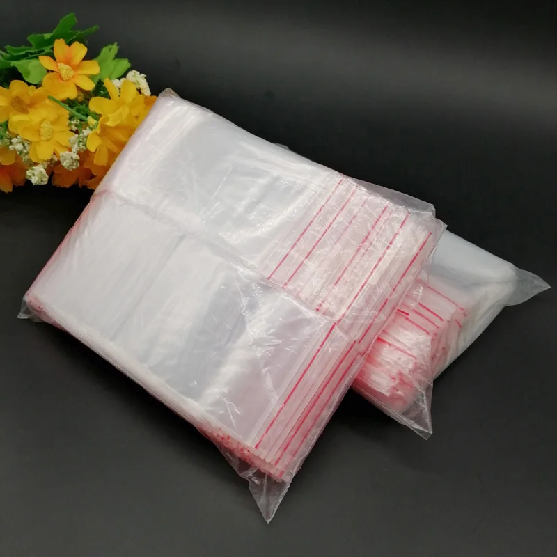 1000pcs ZipLock Plastic Bag Package Jewelry Bag Fresh Keep Bag Vacuum Storage Bag Reclosable Zip Lock Transparent Packing Pouch