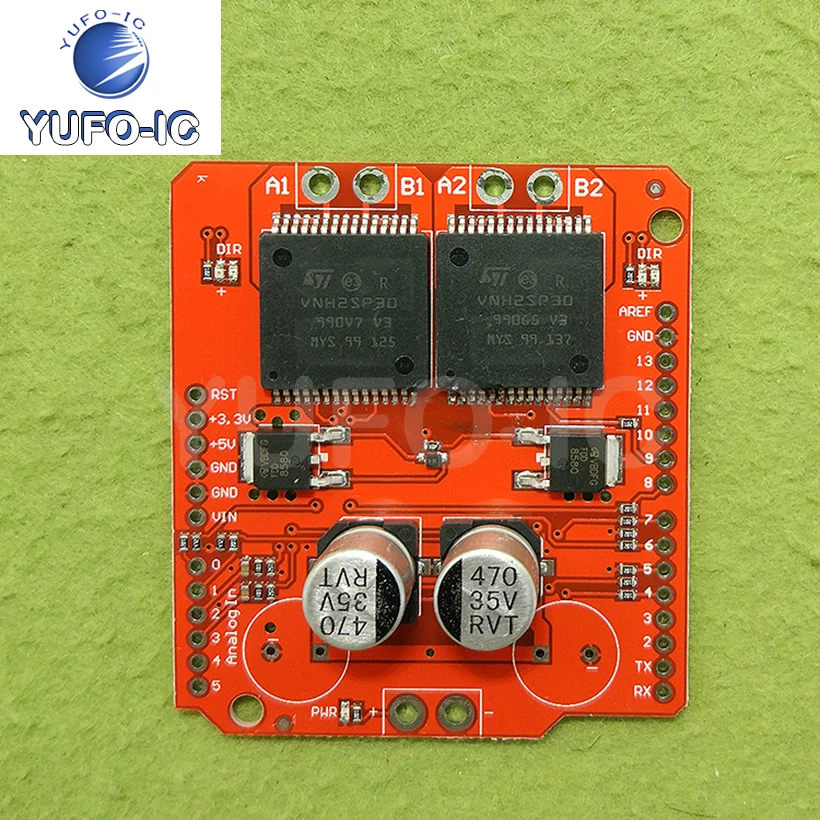 Free Ship 2pcs Moto Shield VNH2SP30 Stepper Motor Driver Module Large Flow 30A