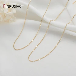 Fashion 14K Gold-Plated Thin Chain Clavicle Chain With Lobster Clasp DIY Necklace Jewelry Making Accessories Wholesale