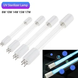 Lámpara germicida UV G10q, 1 piezas, filtro de luz ultravioleta, 6W, 8W, 10W, 15W, 17W, tubo LED, germicida, bactericida, lámpara de esterilización de aire
