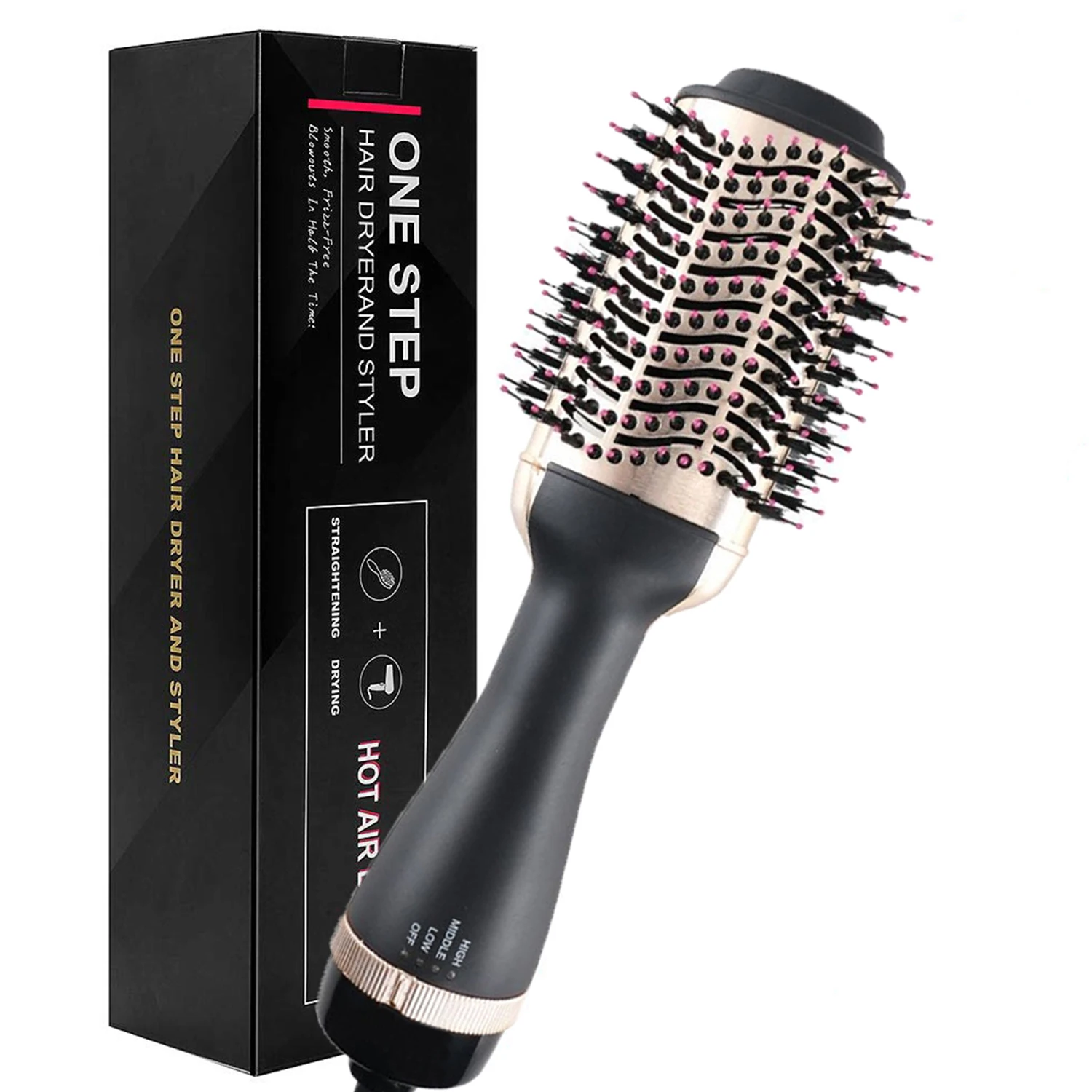 Dryer Hair Dryer Brush Blow Dryer  3 In 1 Dryer and Straightener Brush Hot Air Brush Styler and Volumizer One Step dryer Brush