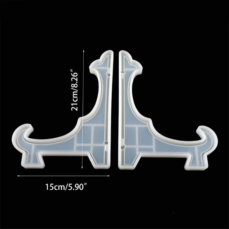 1 paio supporto per Desktop da tavolo stampo in resina epossidica cristallo espositore per gioielli scaffale per colata stampo in Silicone