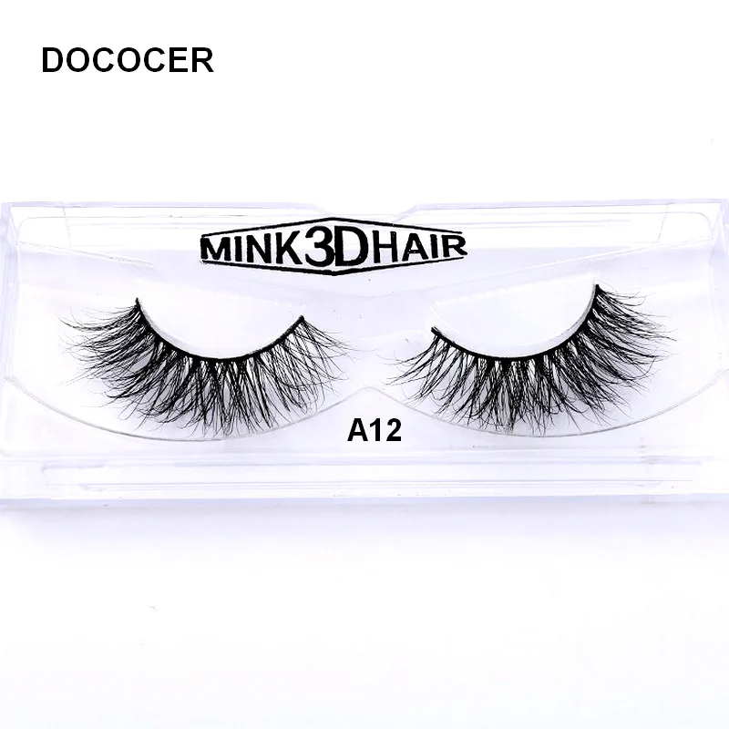 3D Mink Eyelashes Upper Real Mink Lashes Soft Natural False Eyelashes 1 pair Handmade Fake Eye Lashes Extension