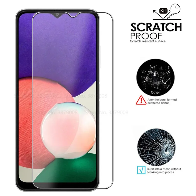 2in1 protective glass For Samsung Galaxy A22 5G case glass galaxy a22 S a 22S 22a tempered glass samsun gakxi a22  phone cover