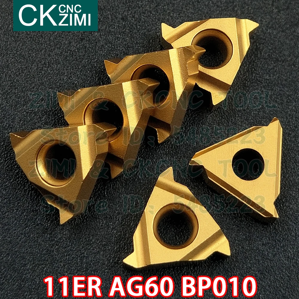 11ER AG60 BP010 카바이드 인서트 외부 스레드 인서트 도구 스레딩 도구 CNC 금속 선반 강철용 절삭 공구