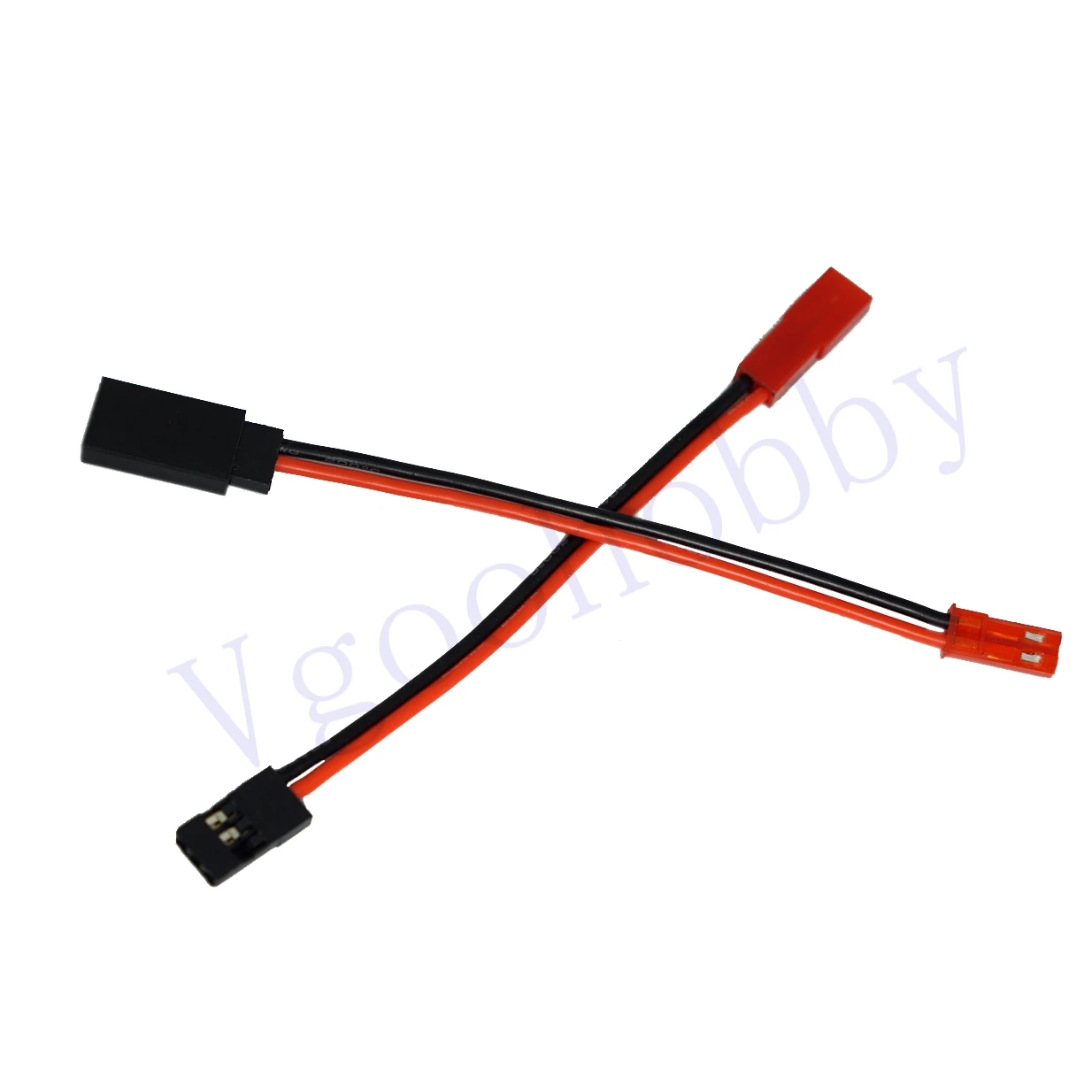 Male JR to Female JST Y Splitter Harness Parallel Wire & 1 Pair JST to JR Male Female Cable Servo Adapter for RC Helicopter