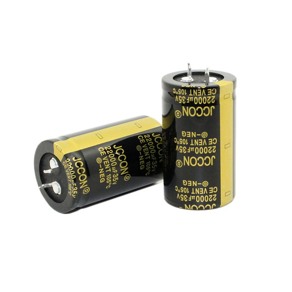 2 шт. одна пара 22000 мкФ 35V 30x50 мм JCCON 105 ℃, 35В 22000 мкФ Рог Алюминий аудио усилитель для резки проволоки Мощность фильтр конденсаторы