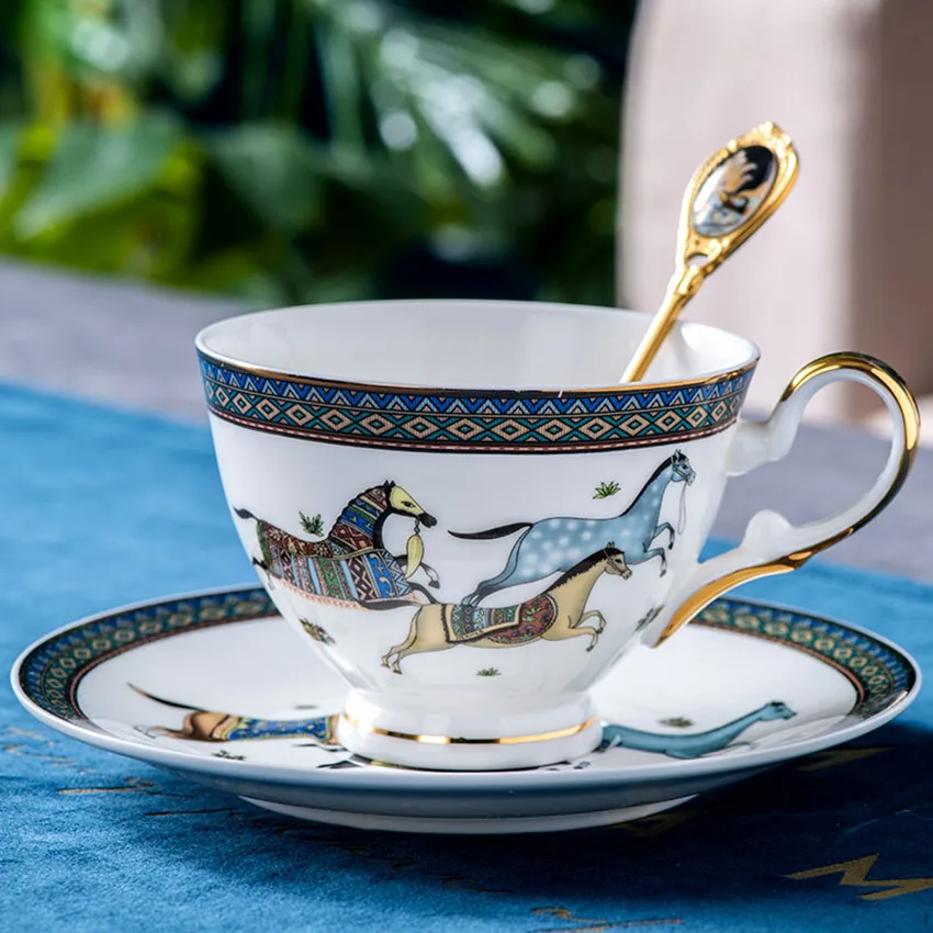 

Nordic Elegant Coffee Cups and Saucers, Handmade Advanced Royal Classical Milk Cup Set, Home Afternoon Tea Cup Set, Gifts