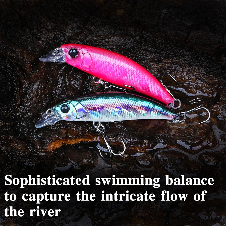 TSURINOYA 60S Minnow hundido – Jerkbait 60mm para Pike Bass - imagen 4