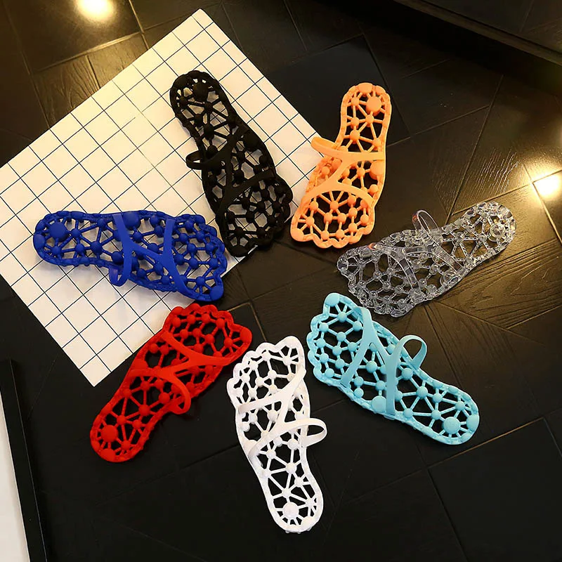 Hollow Women Slippers Indoor Non-slip Summer Water Bathroom Functional Home Massage Floor Shower Men Slippers Shoes Woman Flats