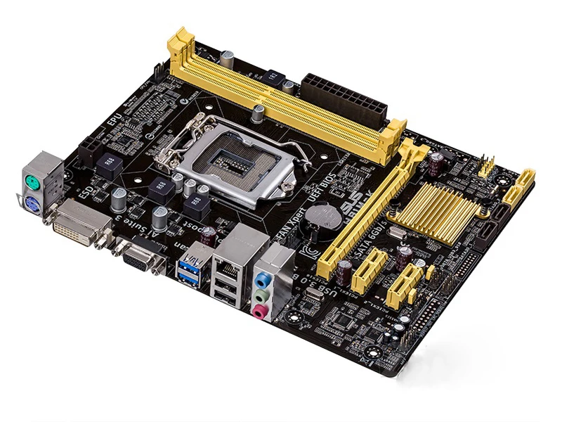 Материнская плата ASUS H81M-K, Micro ATX H81M-K, LGA 1150, H81M DDR3, 16 ГБ, USB 3,0, H81MK, б/у