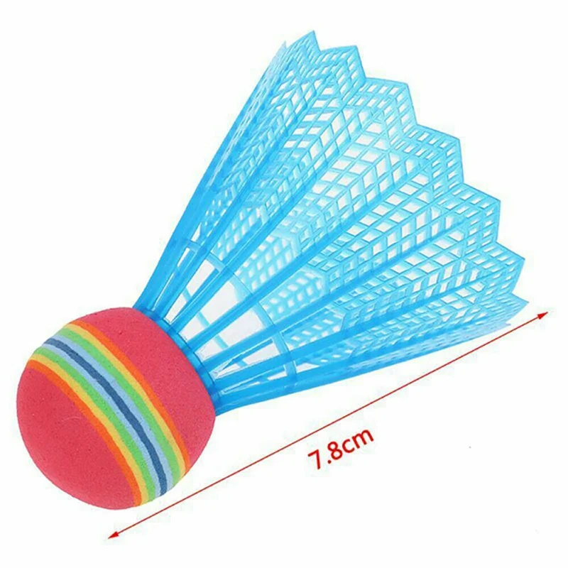 1Pcs Colorful Plastic Badminton Rainbow Ball Home Exercise Shuttlecocks Products Sport Training Outdoor Supplies Dropshipping