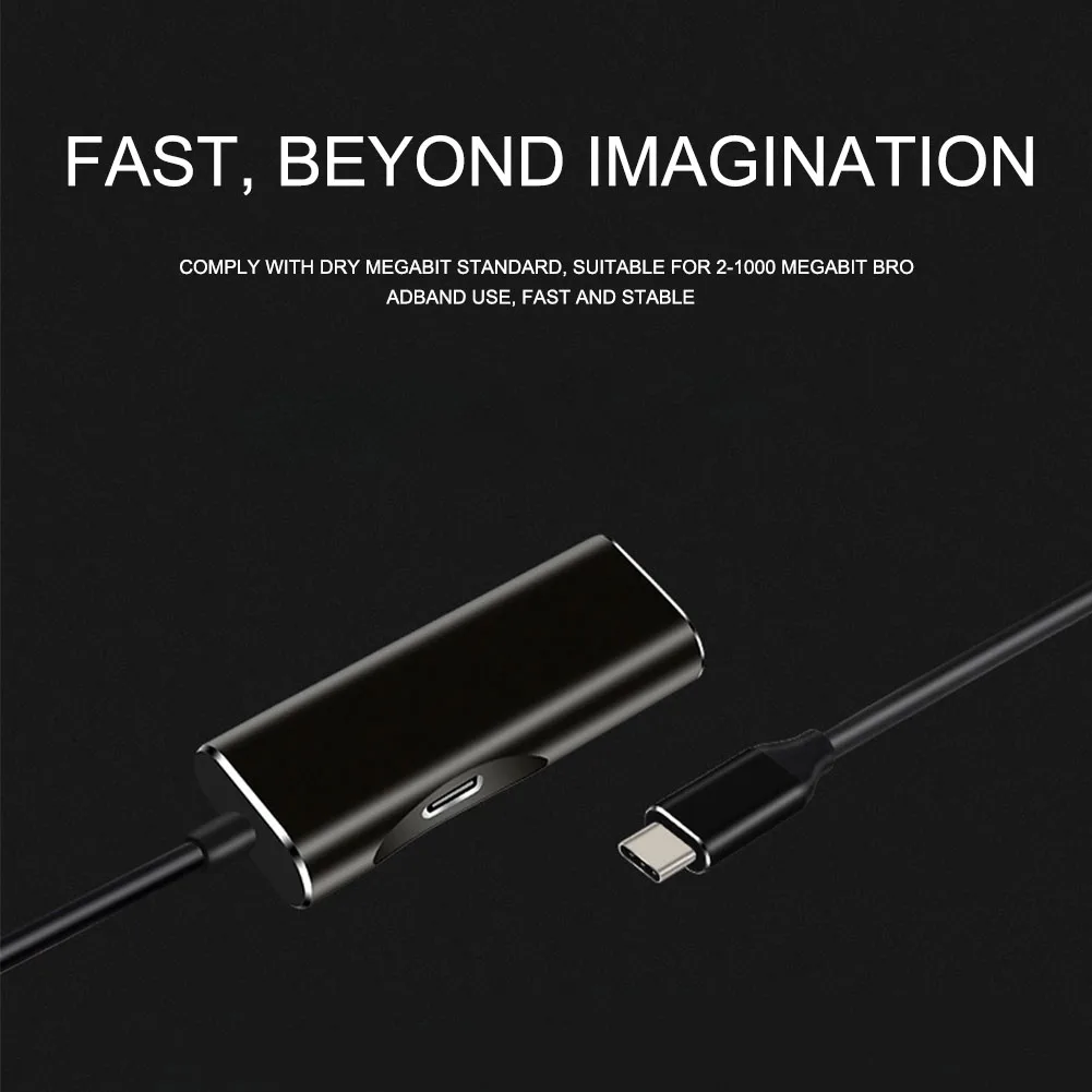 USB C Ethernet Network Adapter USB To RJ45 Cable PD Power Supply For Samsung Xiaomi Huawei Phone Laptop Macbook