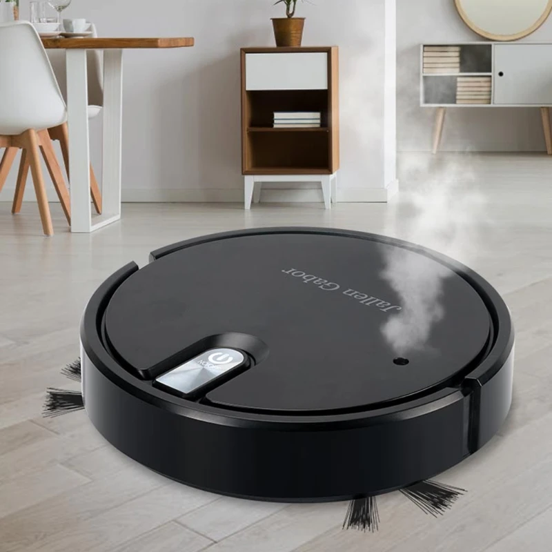 

M2EE Robot Vacuum Cleaner with Detachable Cleaning Mop Sweeping Vacuuming Mopping 90 Run Time 3 Hs Quick Recharge for Dorm