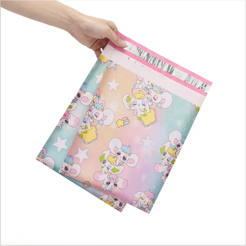 100pcs Cartoon Self Seal Plastic Bag For Gift Packaging Poly Mailer Envelopes Storage Bags