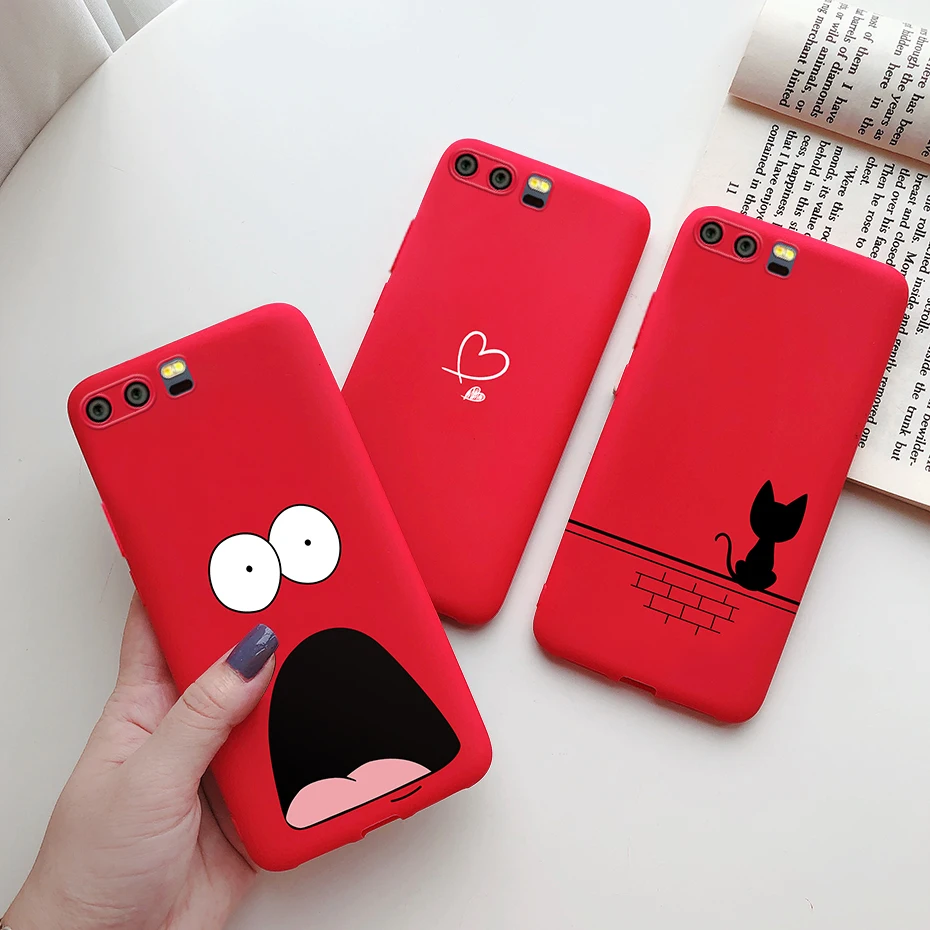 For Huawei P10 plus Phone Case Cute Painted Silicone Back Cover Protector Funda For Huawei P10plus P10 P 10 Plus HuaweiP10 Cases