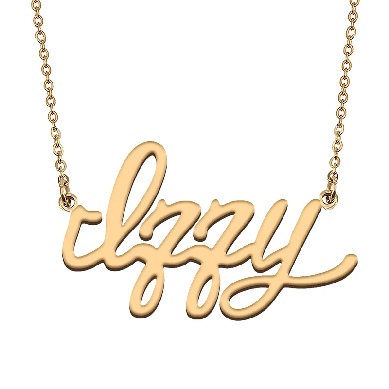 

Izzy Custom Name Necklace Customized Pendant Choker Personalized Jewelry Gift for Women Girls Friend Christmas Present