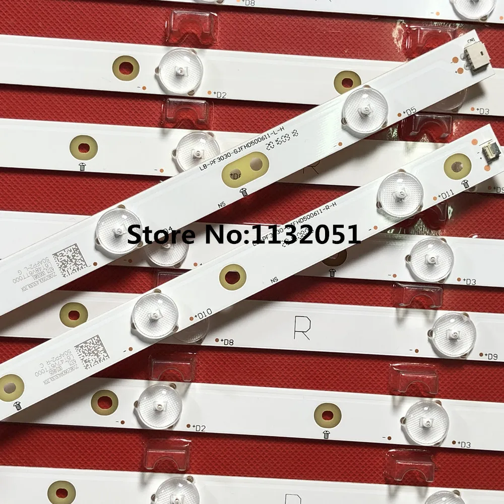 Tira de luces LED de retroiluminación, accesorio para 50PUT6400 50PFK4309 50PFK4509 50PFH5300 50pfk4009 50PFT4509 50PFL6340 50PFL6540 500TT26 500TT25 V5, 12 piezas