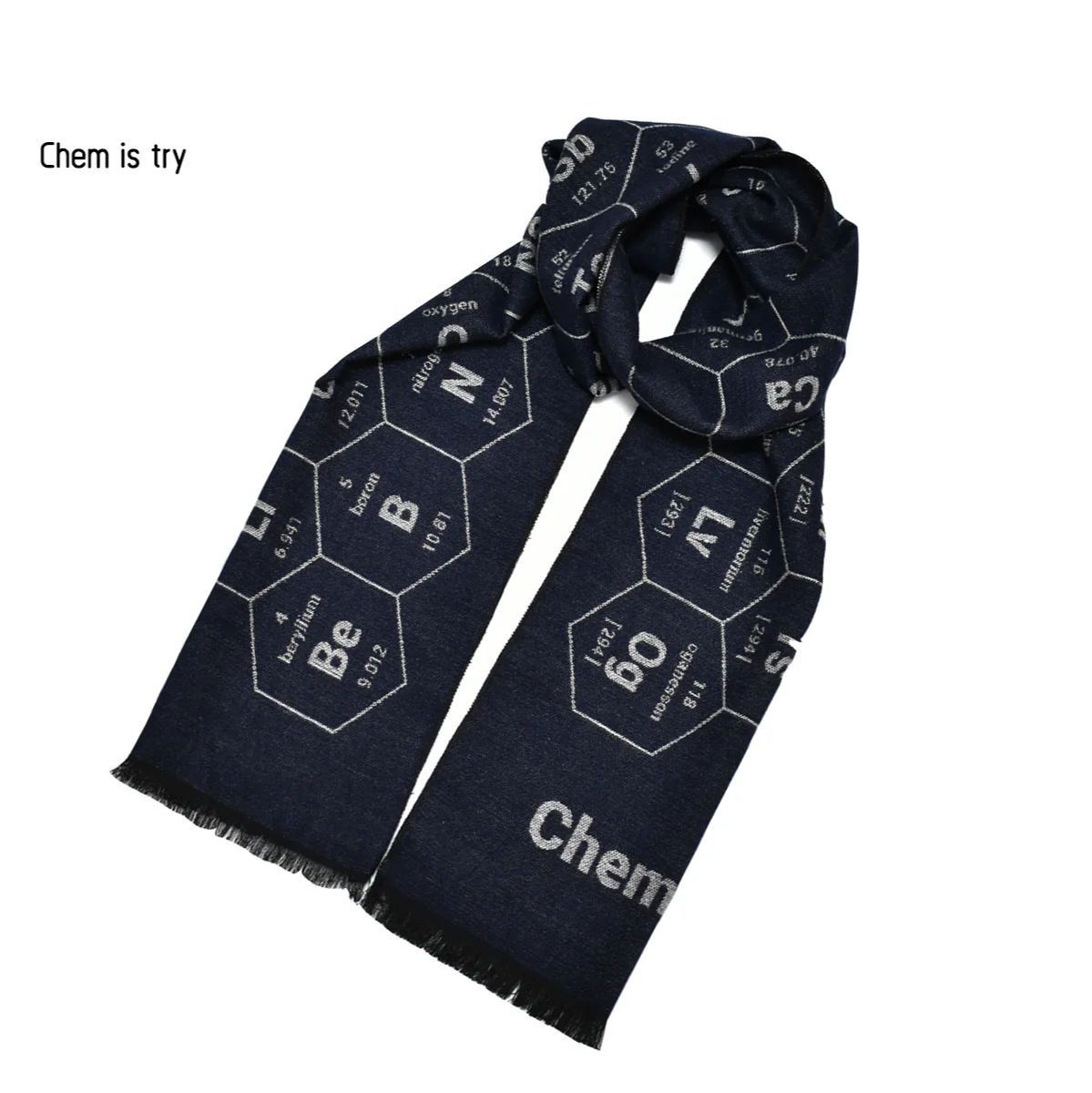 Father's Day Gifts Chemical Element Print Science Student  Periodic Table Scarf Creative Valentine's Day Teacher's Day Gifts