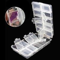 Plastic 20 Compartments Fishing Tackle Box Fishhook Small Accessory Box Container for Fishing Lure Bait Hook Storage Case