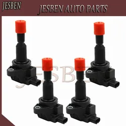 4PCS 30520-PWC-003 Ignition Coil For HONDA AIRWAVE FIT II JAZZ 1.3L 1.5L 2002-2008 30520-PWC-S01 30520-PWC-013 CM11-110 CM11110