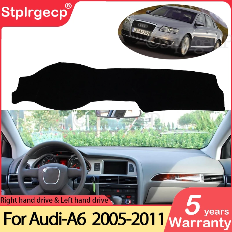 for Audi A6 C6 2005~2011 4F Anti-Slip Mat Dashboard Cover Pad Sunshade Dashmat Carpet Car Accessories S-line 2006 2007 2008 2009