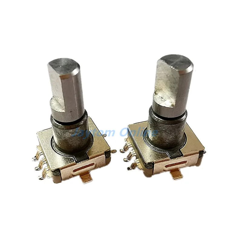 5pcs /lot Rotary Encoder Switch EC11 With Push Switch 30 Position 5pin SMD Type Handle Length 17mm Half Shaft