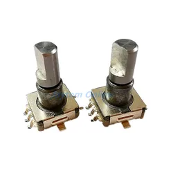 5pcs /lot Rotary Encoder Switch EC11 With Push Switch 30 Position 5pin SMD Type Handle Length 17mm Half Shaft