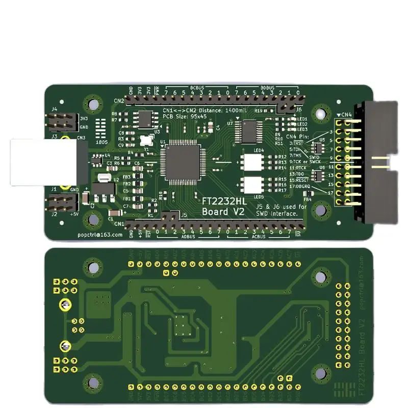 Ft2232hl مجلس التنمية ft2232h USB إلى المنفذ التسلسلي JTAG Openocd