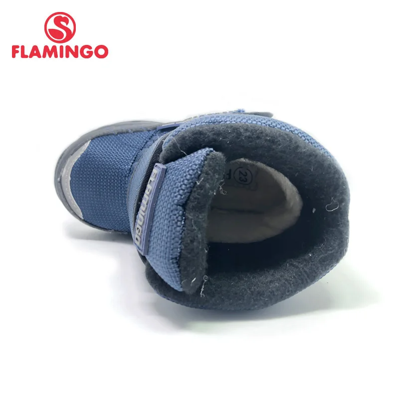 Flamingo inverno de alta qualidade à prova dwool água lã manter quente crianças sapatos anti-deslizamento botas de neve para o menino frete grátis