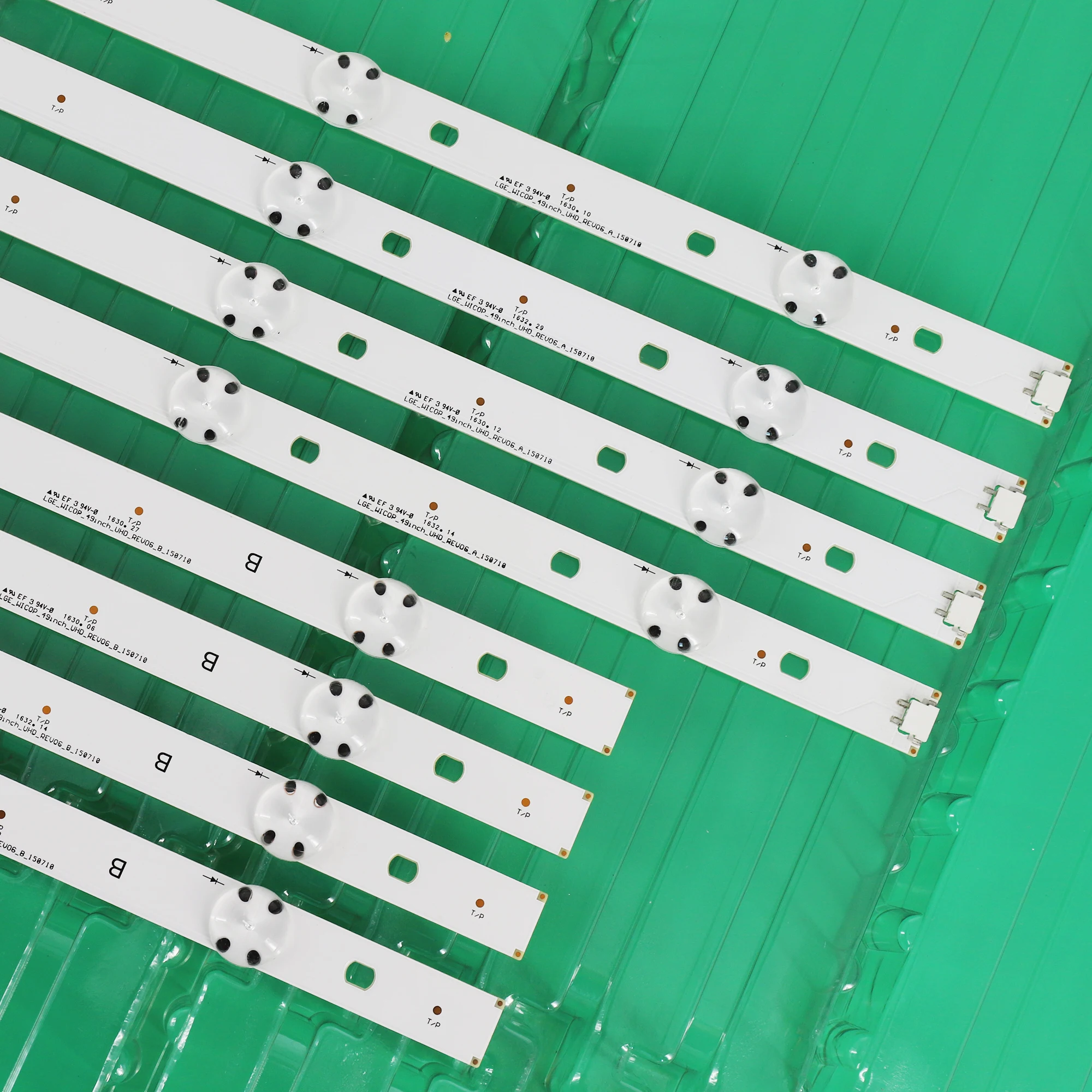 

(New Kit) 8 PCS(4*A 4*B)LED Backlight Strip for LG TV 49UF6407 LGE_WICOP_49inch_UHD_REV06_A LGE_WICOP_49inch_UHD_REV06_B NC490