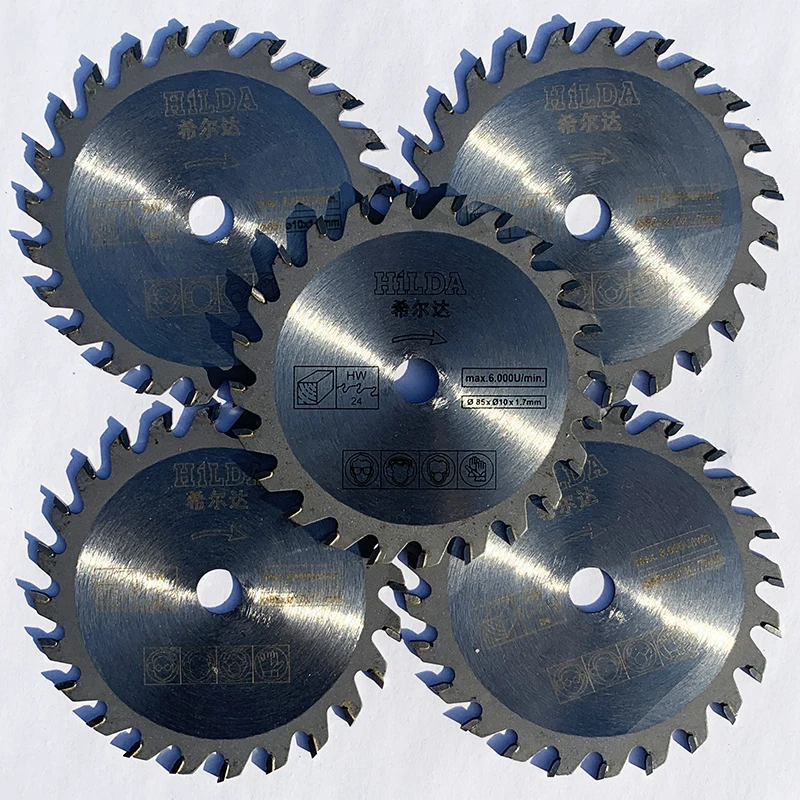 85mmx24T TCT Wood Cutting Blade,5pcs/Lot,Accessory Cutting Wheel Disk For Mini Electric Hand Circular Saw Cutter,Free Shipping!