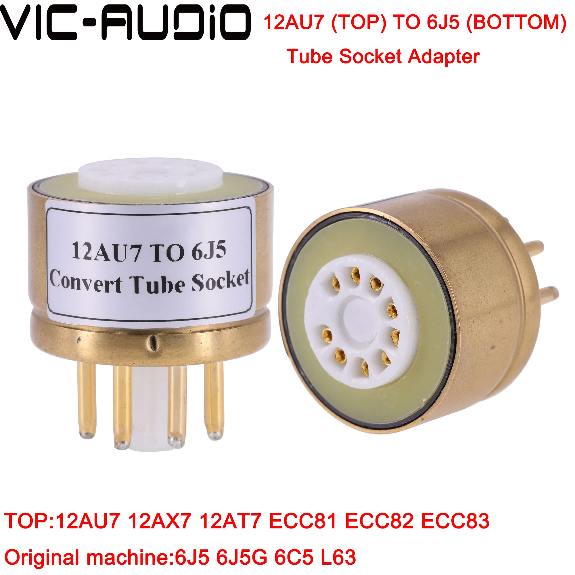 

1 шт. 12AU7 12AX7 ECC82 ECC83 TO 6J5 6C5 L63 вакуумная трубка адаптер 9pin TO 8Pin DIY Аудио винтажный вакуумный трубчатый усилитель