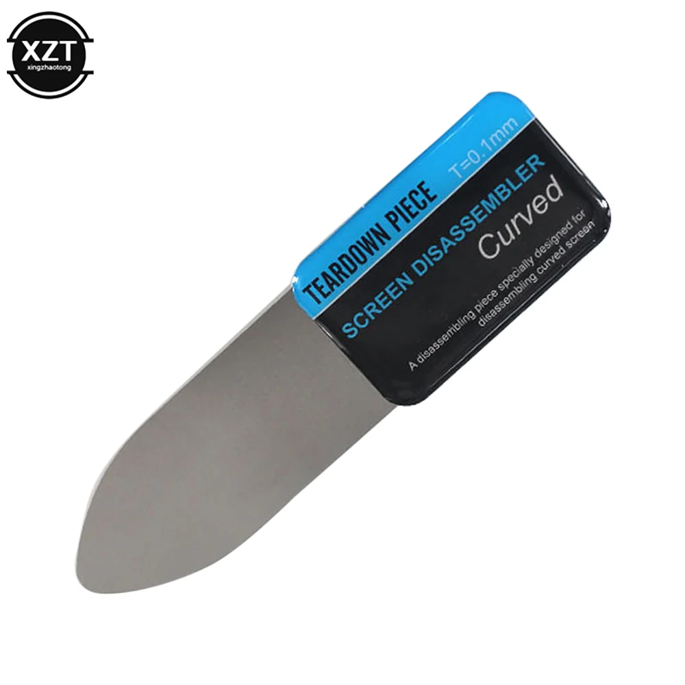 1 Piece Mobile Phone Curved LCD Screen Teardown Spudger Stainless Steel Metal Ultra-thin Smart Phone Pry Card Repair Tool