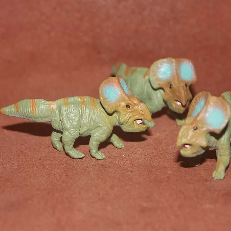 Simulation Wild Animal Dinosaur Model Figurines Jurassic Protoceratops Leptoceratops Fairy Garden Miniatures Action Figures Toys