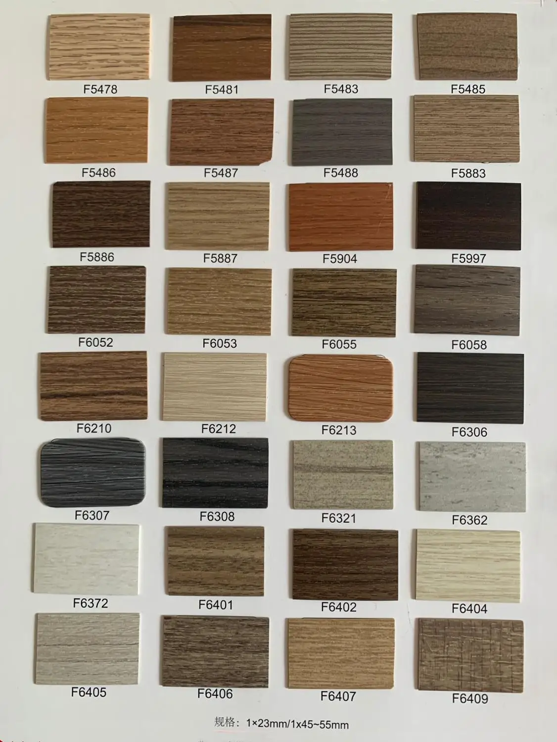 Flame Retardant Edge Banding Edgebands for Formica Board Panel 23mm 55mm x 5m PVC ABS Wood Grains