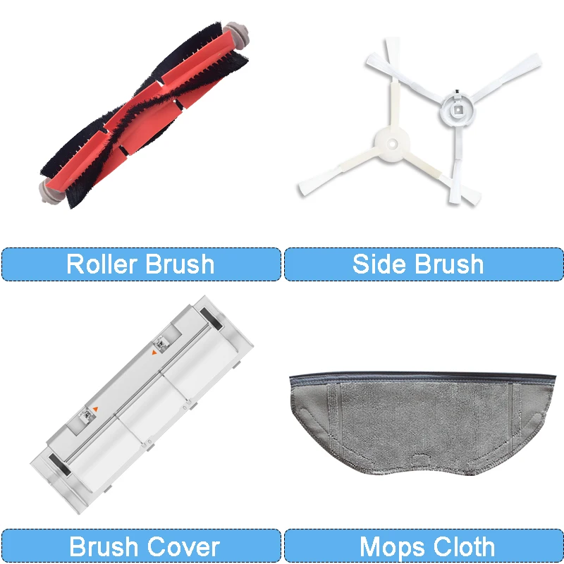 Roller Side Brush Cover Board Mop Cloth For Xiaomi Dreame D9 L10 PRO Z10 Pro Trouver FinderRobot Vacuum Cleaner Parts