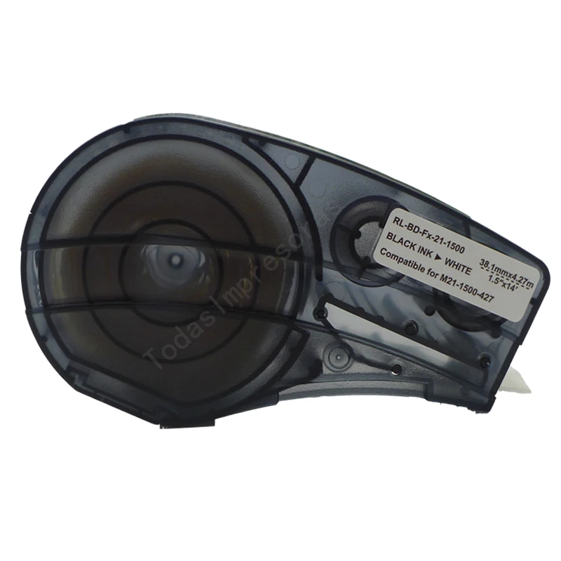 Imagem -02 - Fitas de Etiquetas Compatíveis com Pacotes Fitas de Rótulos Preto em Branco Produto para Impressora Portátil 10