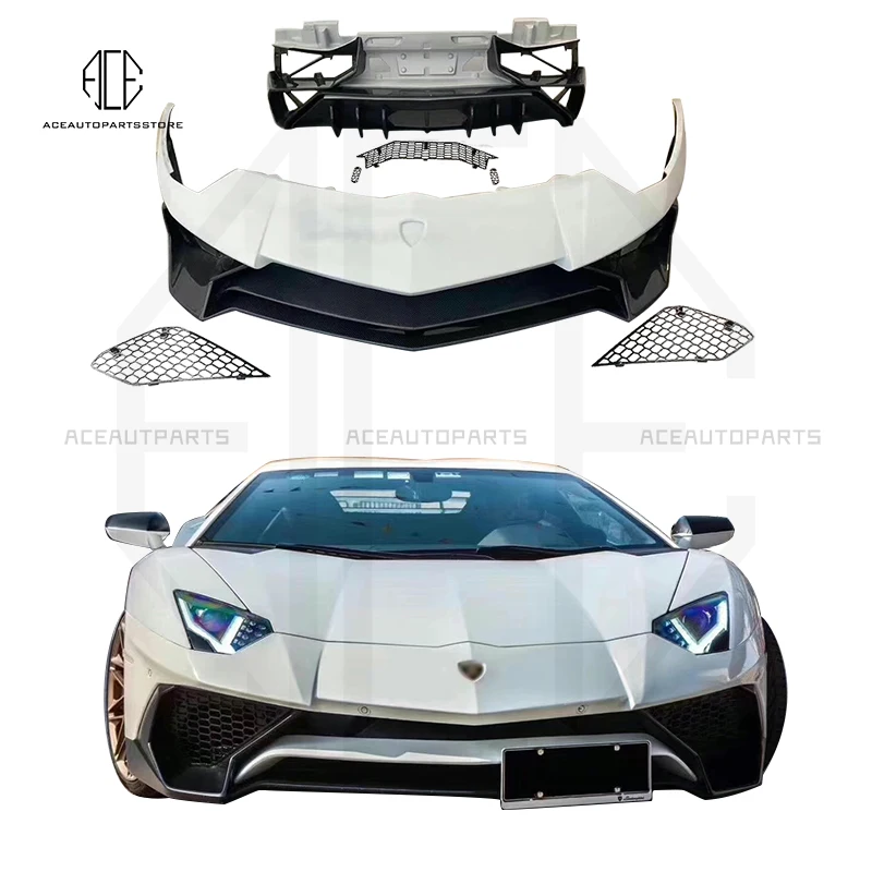 For Lamborghini Aventador LP700 LP720 Mmodified LP750SV Body Kit Front Bumper Rear Bumper Carbon Fiber Spoiler Wing Diffuser