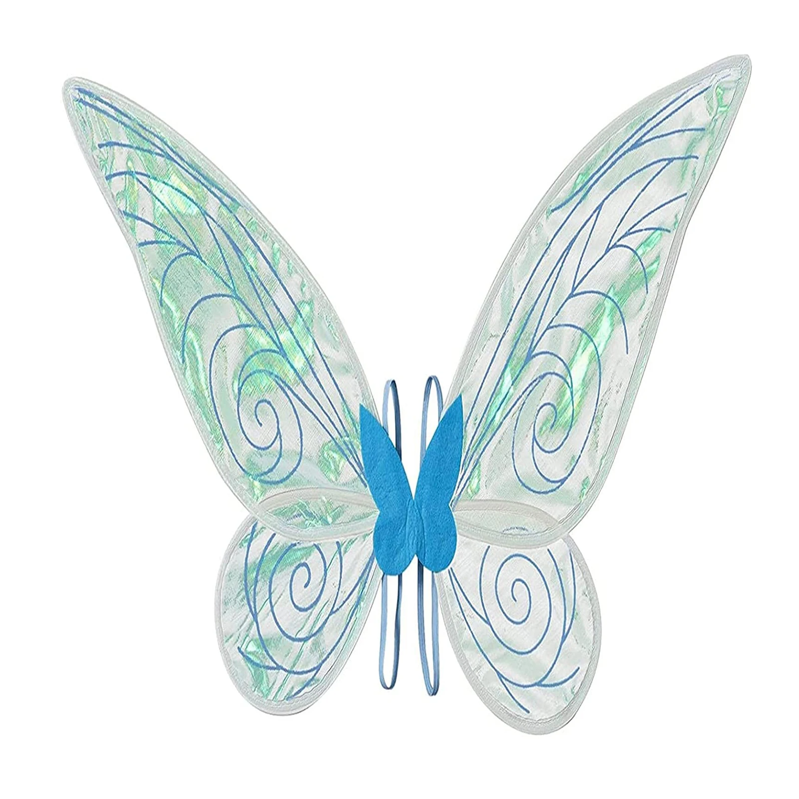 2021 New Butterfly Fairy Wings for Girls Kids Halloween costumi di natale Sparkle Sheer Fairy Princess Wings for Fairy Costumes