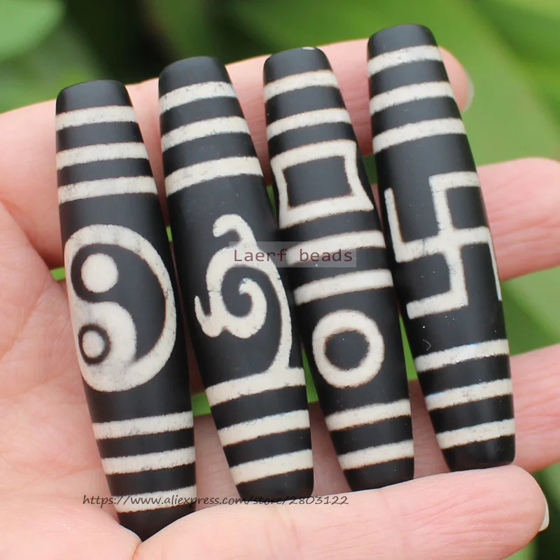 Good Qulity! 57mm Ancient Tibet Dzi Agate Beads ,Infiltration technology,Lucky Symbol,Powerful Amulet,For DIY Jewelry Making !