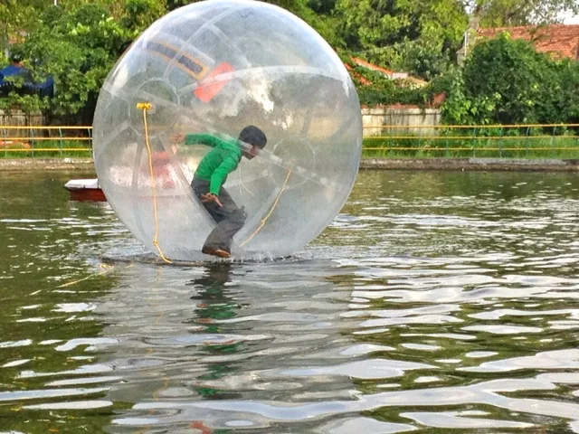 Bola de Zorbing de agua transparente para caminar por dentro, Bola de PVC de alta calidad para caminar, Bola de burbuja de agua transparente para hámster