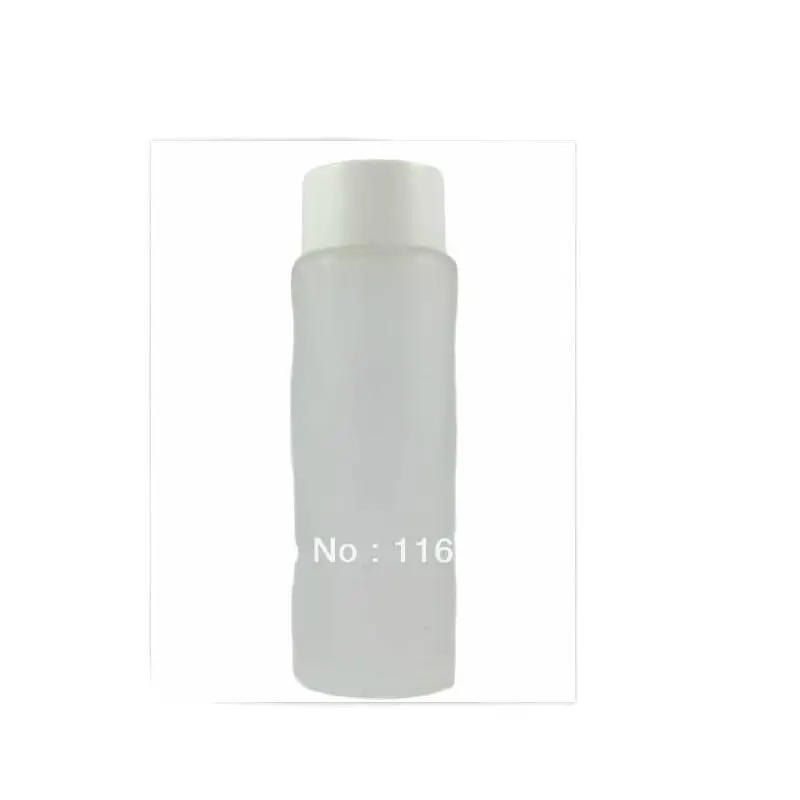 

100ML frosted glass bottle with white lid , lotion bottle