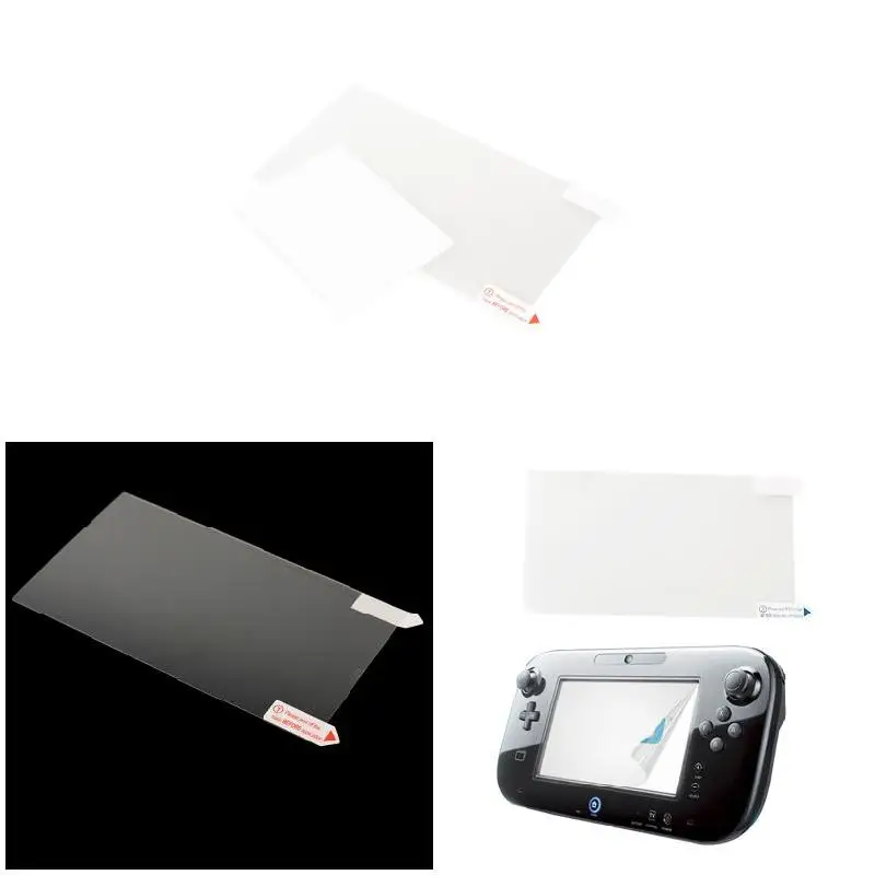 Anti-Glare หน้าจอ LCD Clear Film Protector ฝาครอบสำหรับ Nintendo Wii U Gamepad GK99