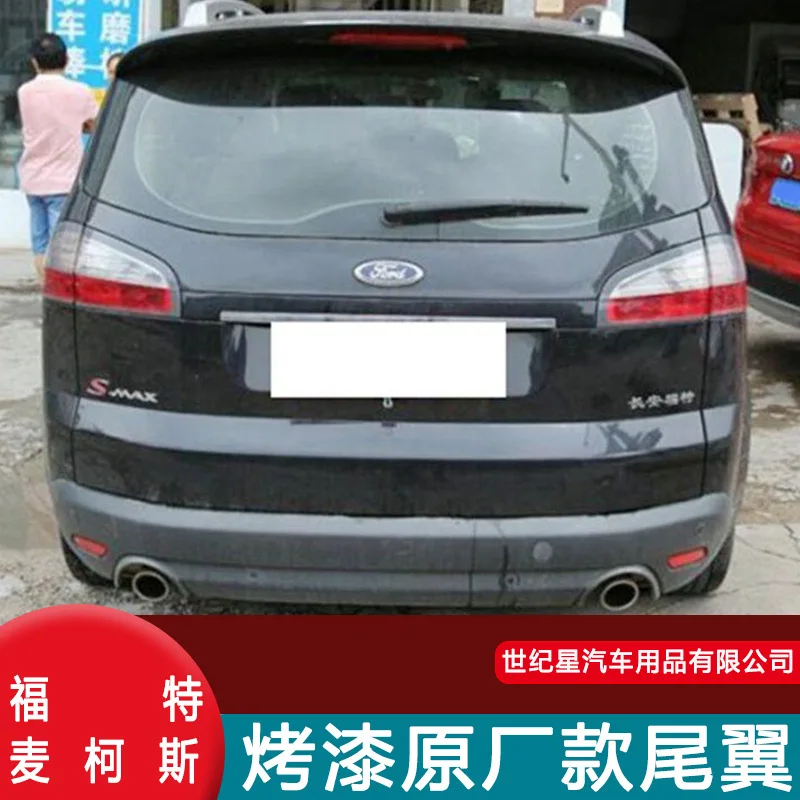 For Ford Max S-MA high quality ABS Plastic Unpainted Color Rear Spoiler Wing Trunk Lid Cover Car Styling