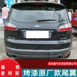 For Ford Max S-MA high quality ABS Plastic Unpainted Color Rear Spoiler Wing Trunk Lid Cover Car Styling