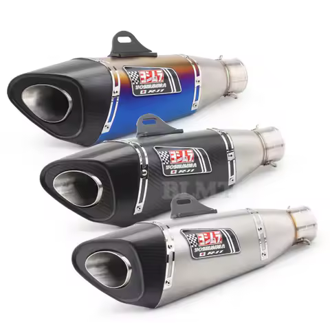 Universal 51mm 60mm Motorcycle Exhaust Pipe Escape Carbon Fiber Muffler For CBR650R S1000RR Ninja400 CBR1000RR R1 R6